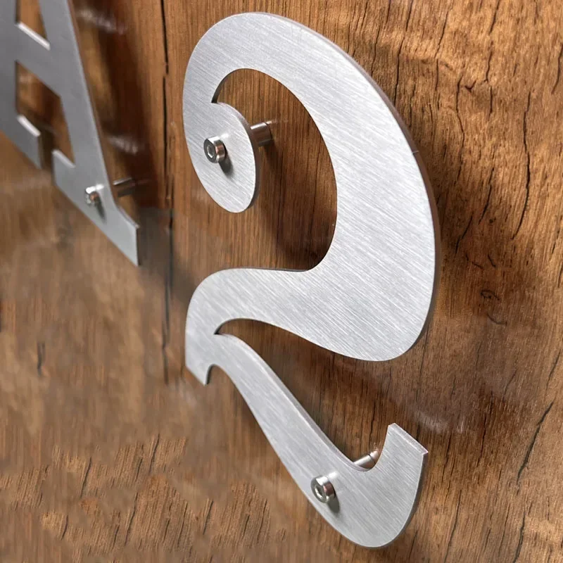 Interior Design Quotes - 127mm/5in 스테인레스 스틸 문자 숫자 야외