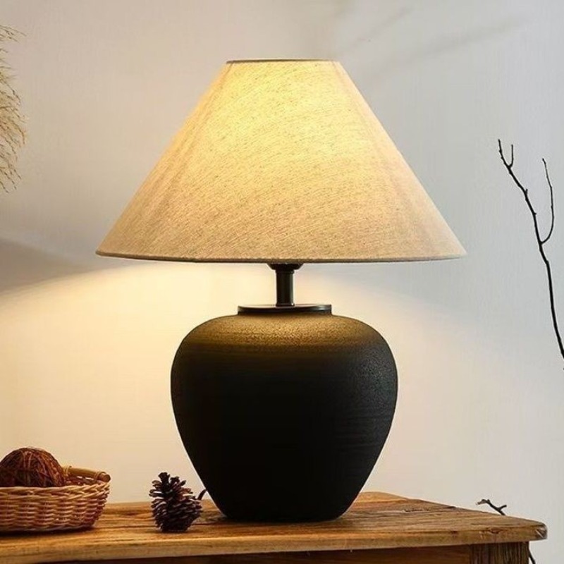 Interior Design Zen Style - 일본 와비사비 스타일 세라믹 플로어 램프
