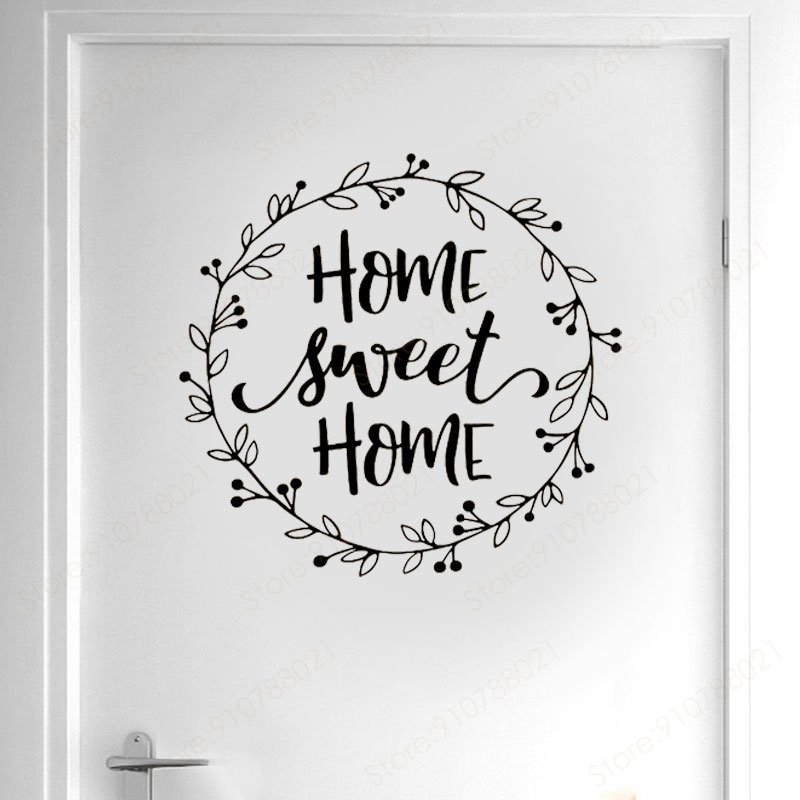 홈 스위트 홈 인용 벽 스티커, 비닐 장식, 홈 인테리 - Interior Design Quotes 리뷰 및 가격