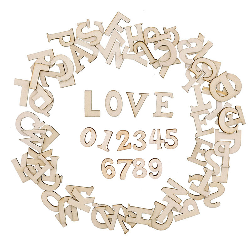 영어 알파벳 장식 문자 나무 숫자 미니 나무 장식품,  - Interior Design Quotes 리뷰 및 가격