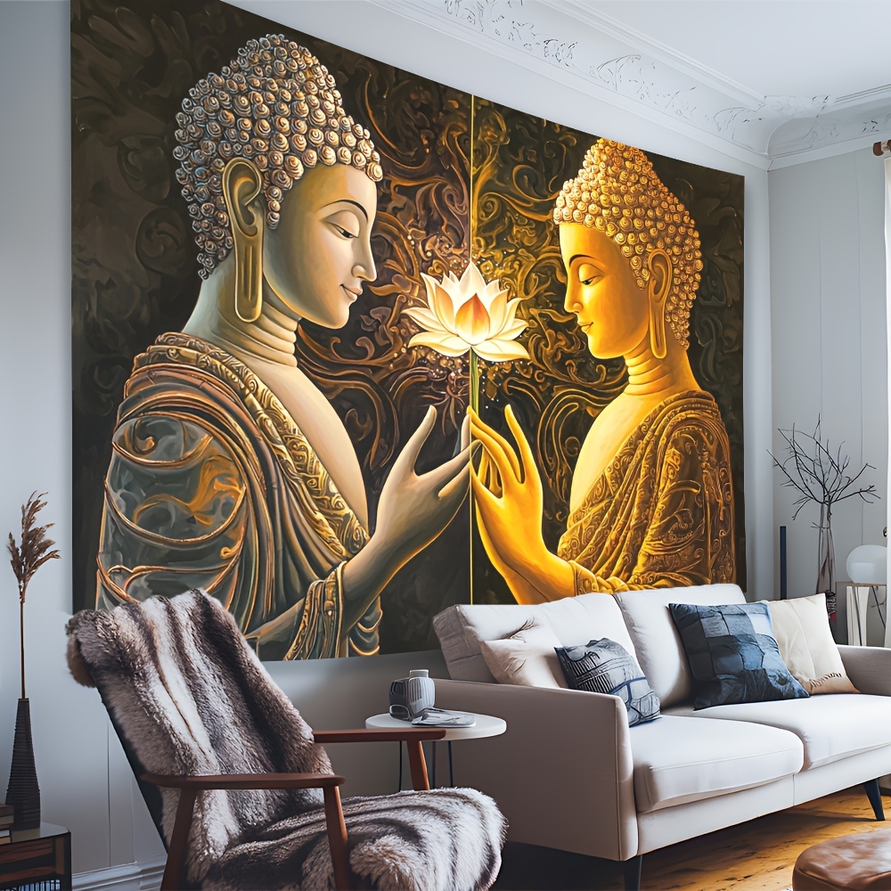 부처님 연꽃 벽 태피스트리 영적 예술 장식 선 명상 테 - Interior Design Zen Style 리뷰 및 가격
