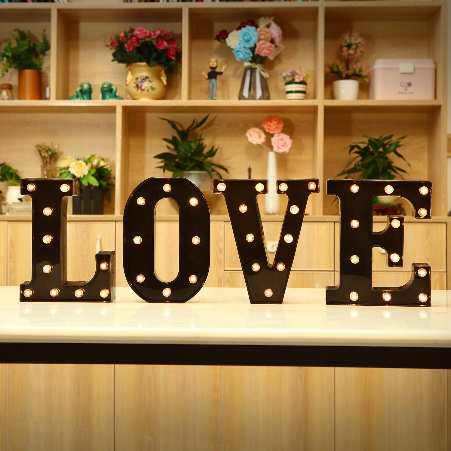 22cm LED 라이트 레터 블랙 알파벳 숫자 야간 조 - Interior Design Quotes 리뷰 및 가격