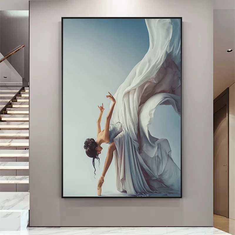 현대 발레 댄스 소녀 캔버스 회화 우아한 댄서 벽 아트 - Interior Design Modern 리뷰 및 가격