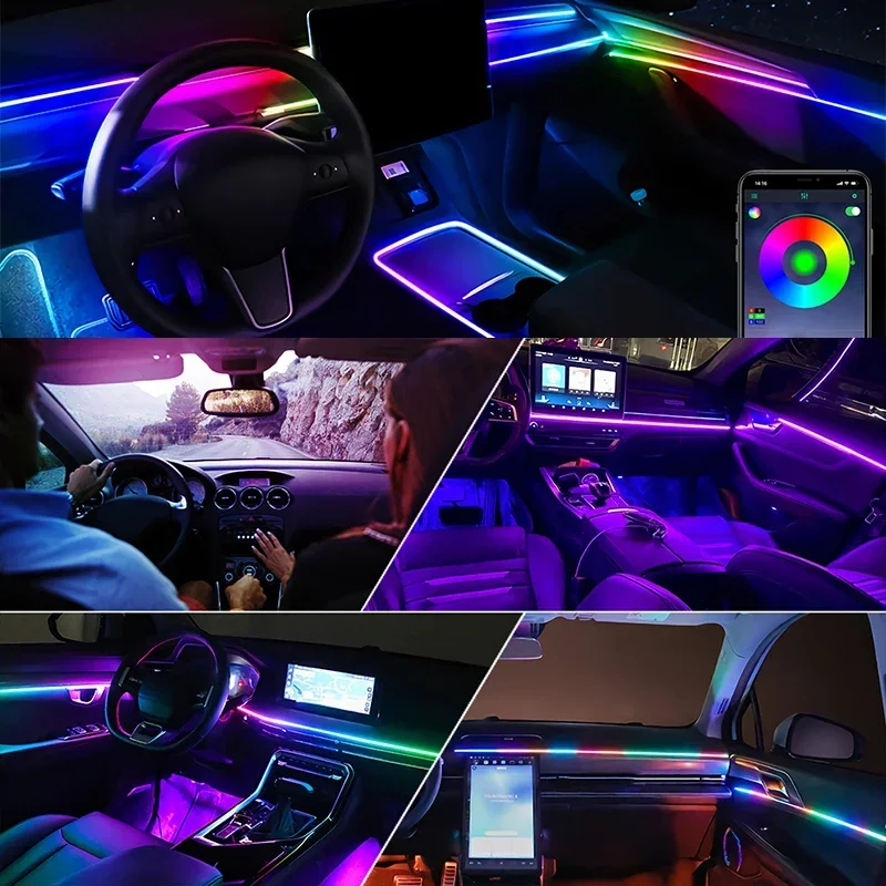 6 in 1 전용 차량용 LED 실내 무드등 RGB 6 - Interior Design Visualizer 리뷰 및 가격