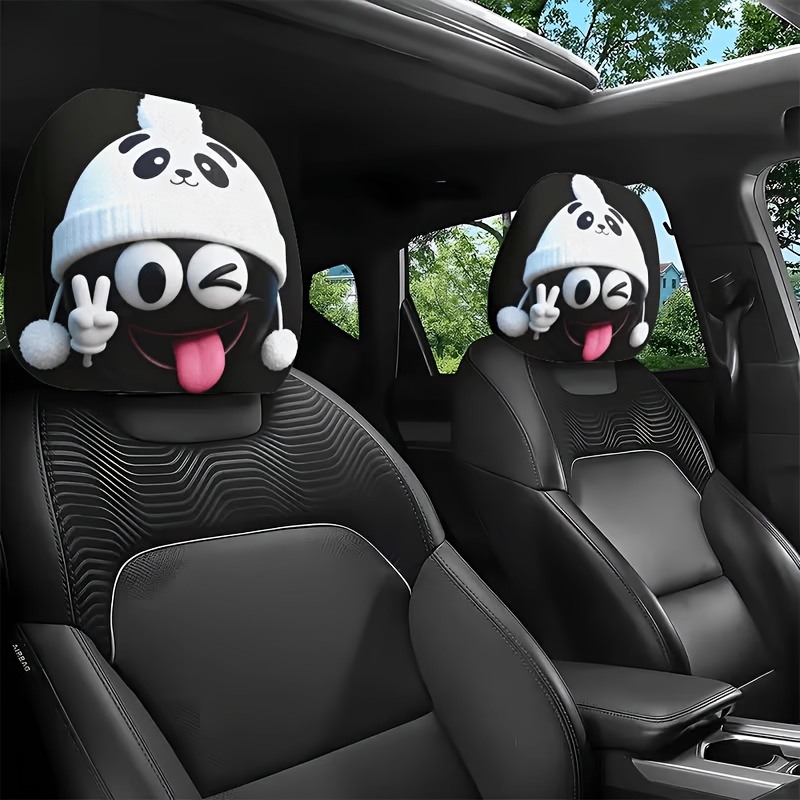 1/2개 자동차 머리 받침대 커버, 자동차 인테리어 장 - Interior Design Emoji 리뷰 및 가격